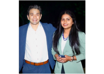 Megha Singh Nandiwal with Varun Rao